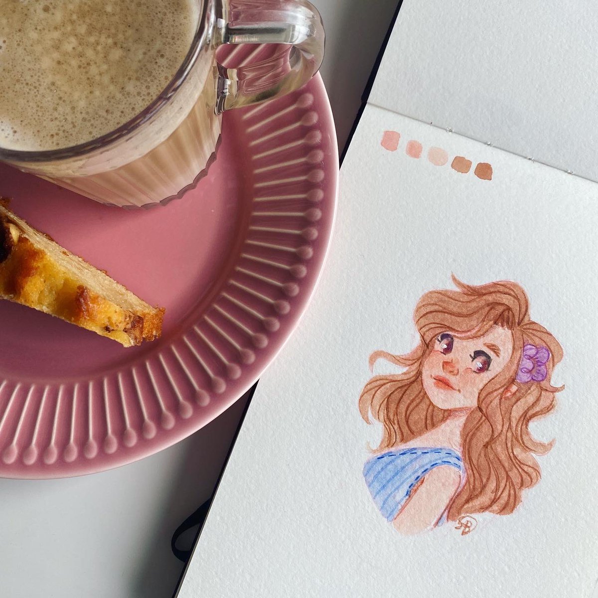 thiswhimsyme's tweet photo. #traditionalsunday going strong #Watercolourpainting #traditionalart https://t.co/HOBvpXe8dj
