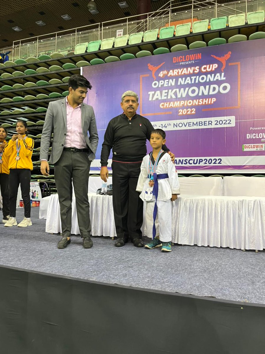 DPSGDehradun's tweet photo. #WeareDPSG
#42YearsofTrust
#DPSGSociety
#DPSGDEHRADUN
#Taekwondo
#TaekwondoChampions
#ChildrensDay2022
#CBSEBestSchool
#CBSE
Feeling very happy to share with you that Kaustubh Bisht of Grade 2 won bronze medal in open national taekwondo championship๐ https://t.co/L0Jnc051j7