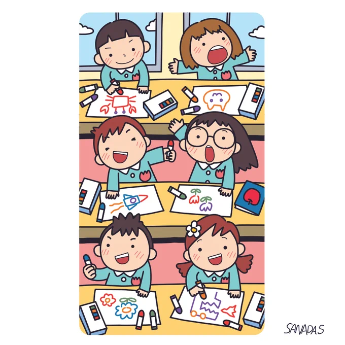 へんなまんがでバズってますが、おしごとはこういう絵です。あんまりかわらない?そうですか。よろしくお願いします 