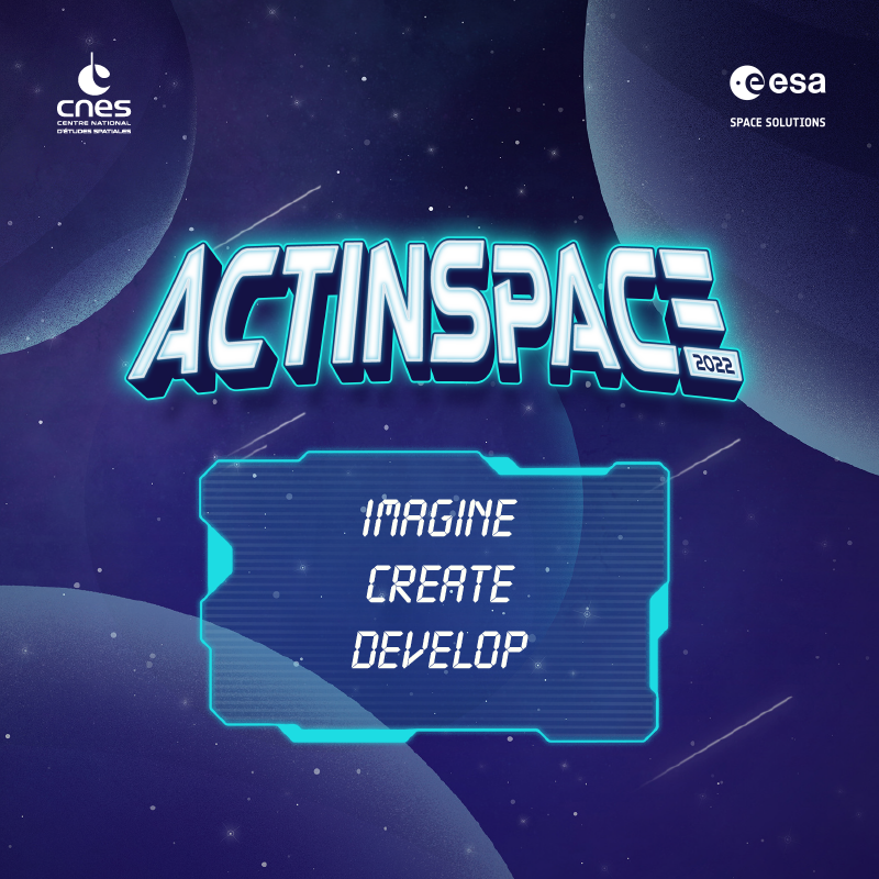 Space4Europe's tweet photo. 🚀 #ActInSpace... 4⃣ days to go! Will you rise to the challenge &amp; join us for the International Space #Hackathon on 18/19 Nov?
Created by @CNES, co-organised by ESA Space Solutions &amp; operated by @AerospaceValley, its your opportunity to shape the future!
https://t.co/9Q1OgaL8Es https://t.co/eV7OSjy6dz