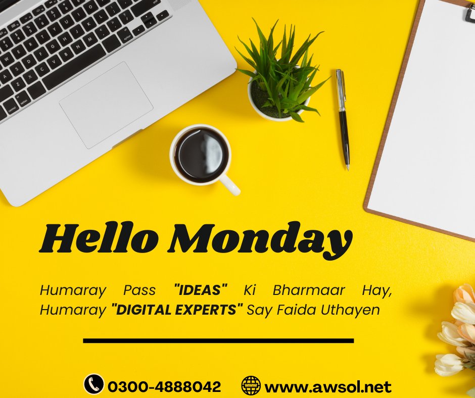 Humaray Pass 'IDEAS' Ki Bharmaar Hay, Humaray 'DIGITAL EXPERTS' Say Faida Uthayen Visit our website awsol.net to learn more about our services. #awsol #marketing #ecommerce #trending #expert #team #webdeveloper #webdesign #webdevelopment #digitalmaketing #website