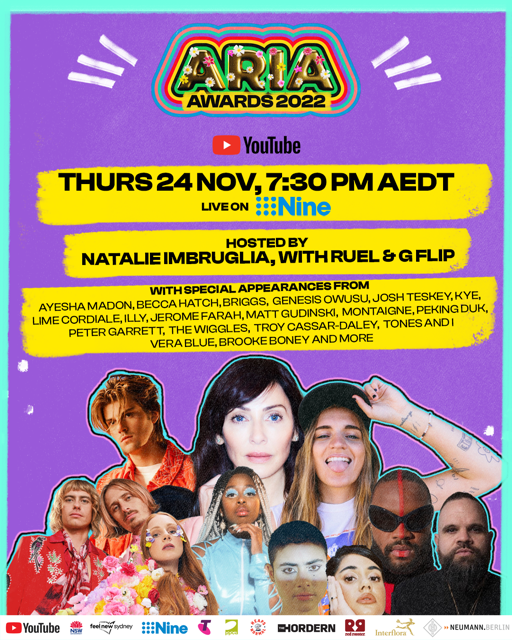 So excited to be hosting the ARIA's with <a href="/gflipmusic/">G FLIP</a>  and <a href="/oneruel/">RUEL</a> ❤️🎵💃🏽🎉#ARIAs