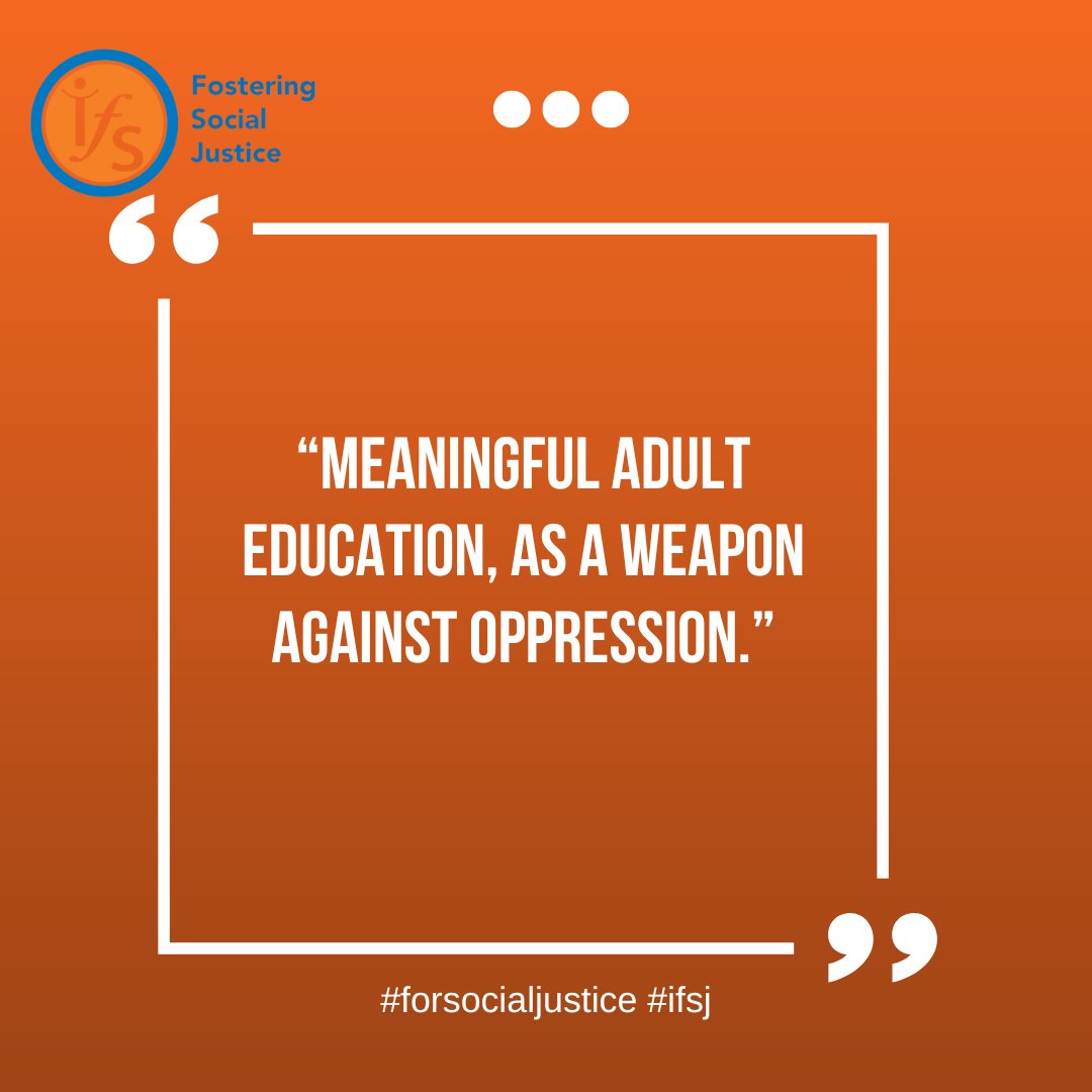 Quote from the participants in the IFS Fostering Social Justice project's Study Visits. #ifs #forsocialjustice #ifsj
