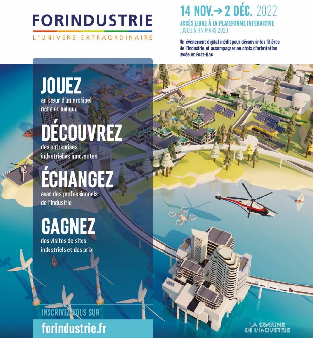 EnedisRegionSud's tweet photo. 🚀 @enedis a le plaisir d’être partenaire de @ForIndustrie, un événement unique en France pour parler industrie, métiers et #innovation avec les collégiens et lycéens 🧑🏻‍🎓

Rémi, Tessa, Cédric, Quentin et Océane leur présenteront nos métiers au cœur de la #transisitionécologique 🌱 https://t.co/O6nA69uGeS