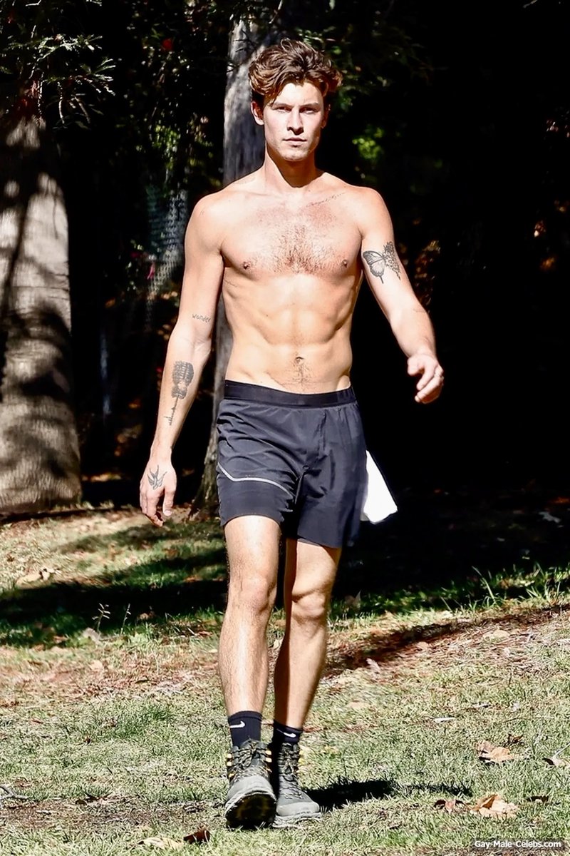 Shawn Mendes out for a jog