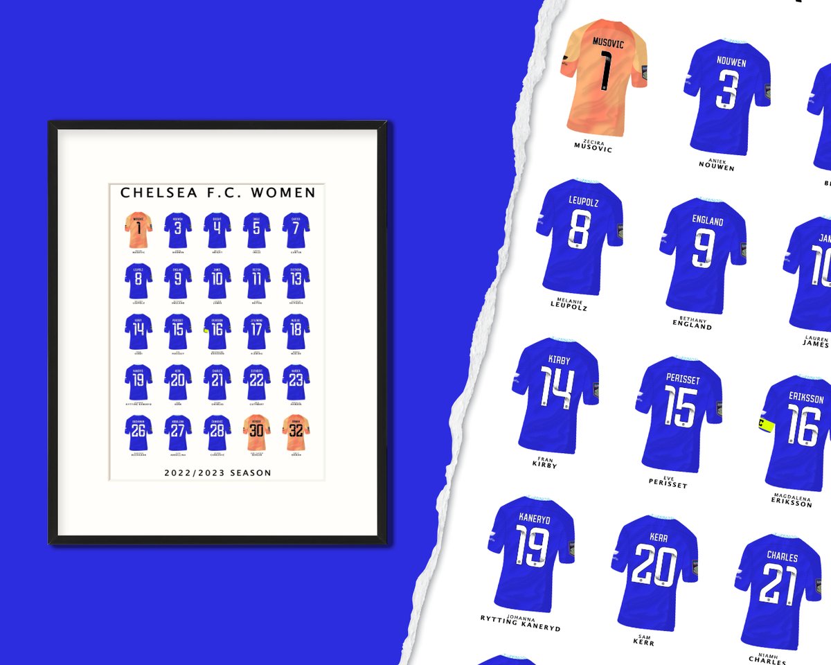 SillitoeVisual's tweet photo. NOW LISTED

Women's Super League 2022/23 squad prints for Arsenal, Chelsea, Manchester City and Manchester United!

https://t.co/dmupP5hACC

#WSL @ArsenalWomenSC @ChelseaWomenSG @CFCWfanzine @MCWFCXtra @sl8r7 @FAWSLFT https://t.co/COmzlsfIcM