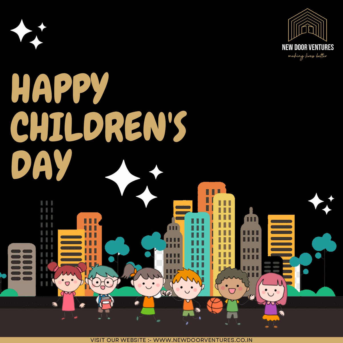 DoorVentures's tweet photo. The earth reveals its innocence through the smiles of children. A very warm wish for all the children on this special day. Happy Children’s Day!
From Team New Door Ventures https://t.co/aTJDuLIIPP.
#childrensday #november #children #newdoorventures #realestate https://t.co/JsPU6dh0ya