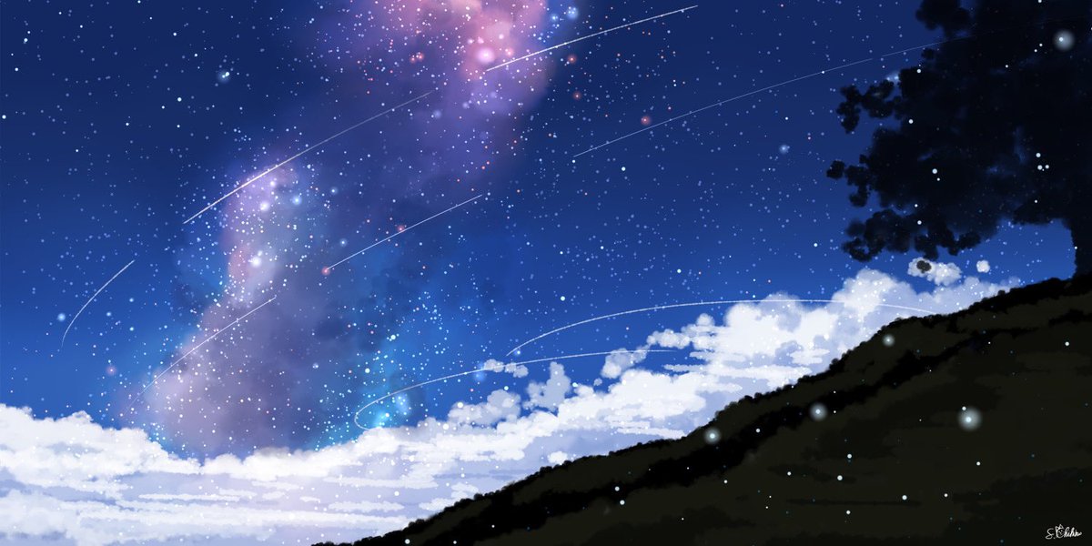 sky scenery no humans star (sky) starry sky night outdoors  illustration images