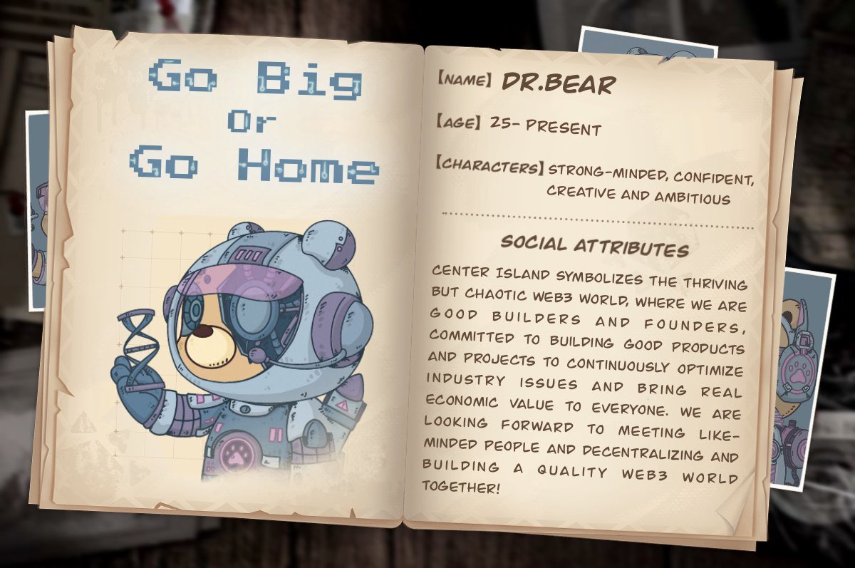 dudulabNFT's tweet photo. Guys! This is DUDU!🐻

My 5th ID card - Dr.Bear.🔖

Now I'm more capable, strong and brave, and want to decenter with like-minded DUers!🛡

Would you like to join my team to build a better Bear Islands and Web3 world?🏰

+Like, RT and Follow @dudulabNFT
+Comment to get NO WL🤣🤭~ https://t.co/jFAT9KSMnL