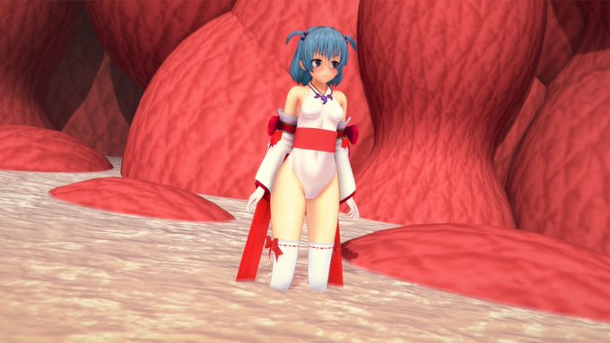 やばそうな洞窟を進む退魔士ちゃん 