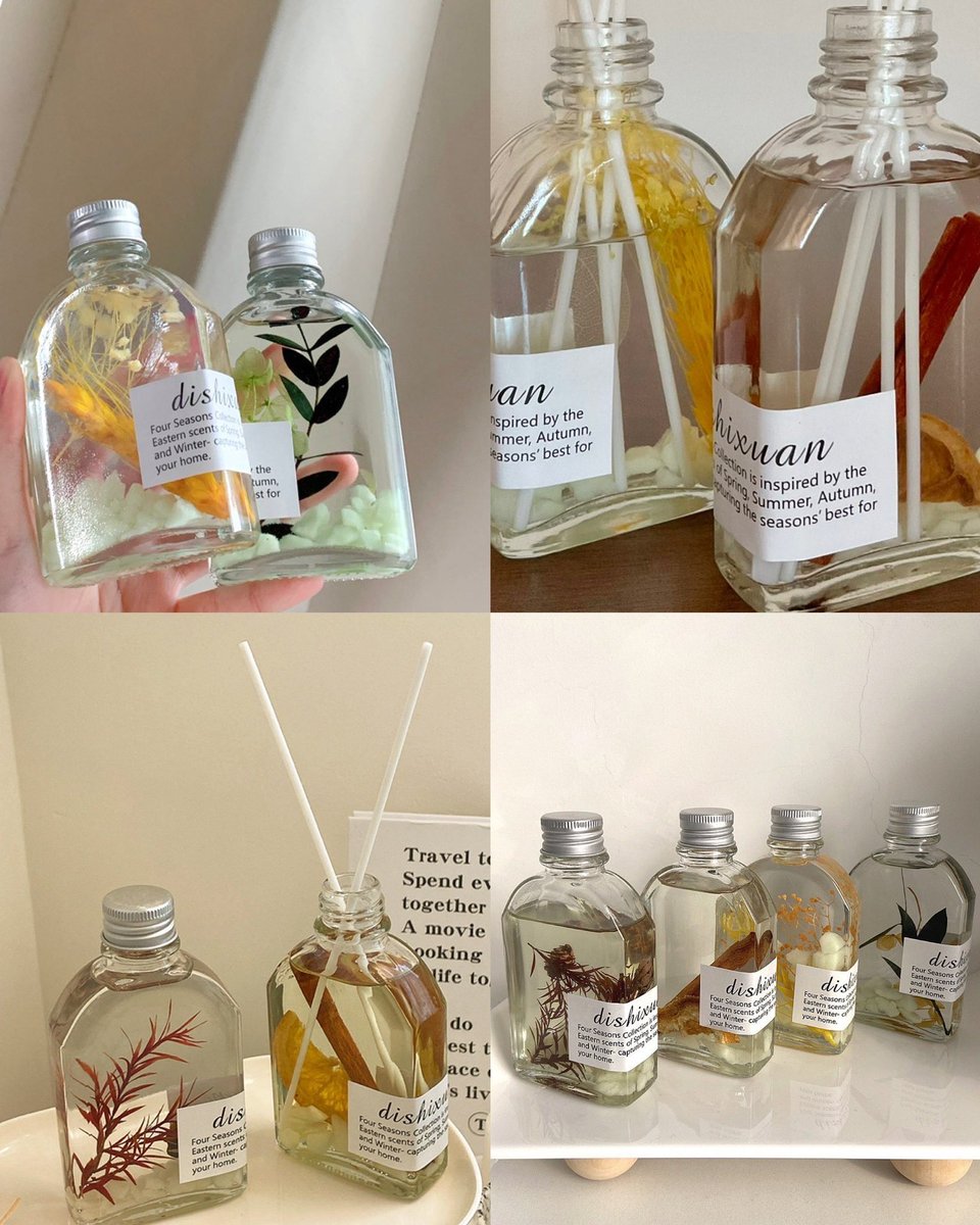 winkwink_store's tweet photo. เพื่อนมาบ้านมีแค่คนทักว่าใช้น้ำหอมอะไร แต่เปล่าเลย..มันคือ Diffuser ตัวดัง คือมีทุกกลิ่นแบบ 4seasons หอมคนละสไตล์ มีพืชและดอกไม้แห้งอยู่ในขวดด้วย ใครชอบความหอมควรมี แค่วางเอาไว้ก็หอมเลย ไม่ถึงร้อย แต่หอมจริงจัง หอมเหมือนหลักพัน;-; https://t.co/5yW2ZkBGMO