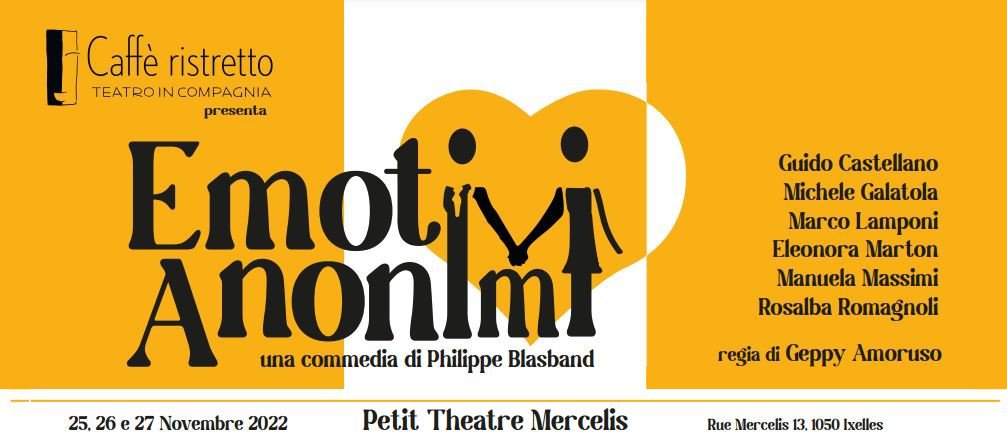 _CaffeRistretto's tweet photo. Event Reminder - Caffè ristretto - Emotivi Anonimi - 25, 26, 27 Novembre 2022 📅 🎭 - https://t.co/mm5kr5lxIS https://t.co/QyxdfNPcDL