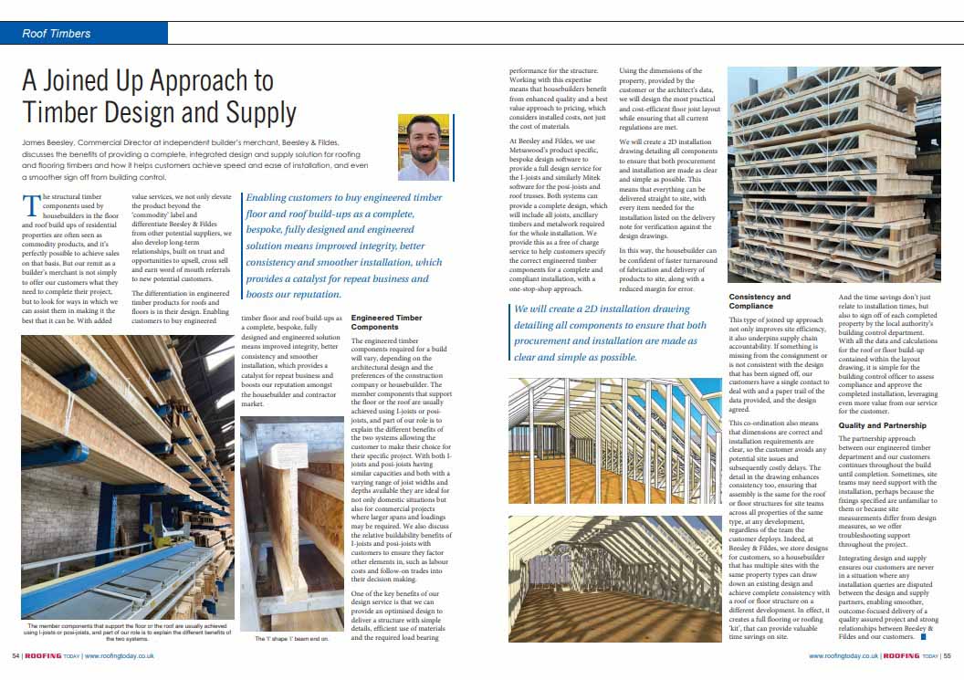RoofingToday's tweet photo. @beesleyandfilde talks us through how its design service for #engineeredtimber I-joists &amp; posi-joists means #roofing contractors get installation drawings, data &amp; calculations &amp; delivery lists to help make #roof installations easier. Read more, see p54: https://t.co/F0ETVW7dGb https://t.co/B6VDooU1P5