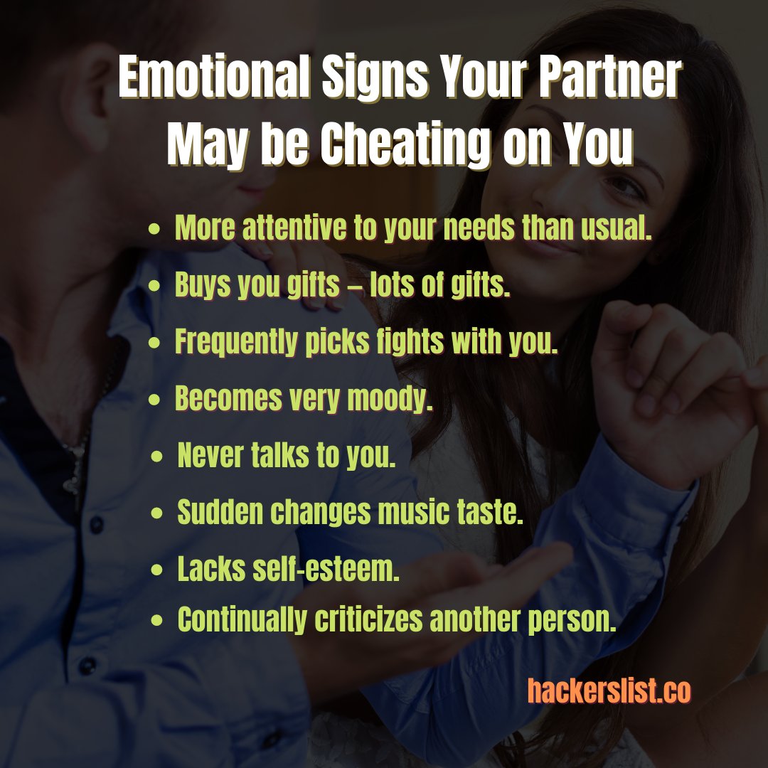 Middlet1J's tweet photo. Emotional Signs Your Partner May be Cheating on You
#sign #partnercheating #cybersecurity #catchspouse #python #code #coding #hackerspace #viralvideo #partner https://t.co/yL74ZgweMN