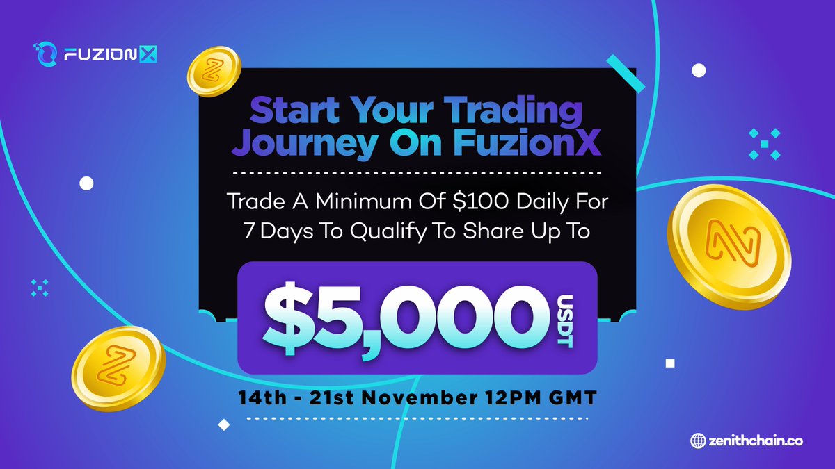 FuzionX_io's tweet photo. FuzionX App Launch Campaign is now live ⚡ 

Log in to your FuzionX app to trade &amp; get a chance to win big 🚀🤑

Click here for Details  - https://t.co/hcLUO1R5qQ

#FuzionX #ZenithChain #Zenithcoin #FTX #BNB https://t.co/85cdLDTzW9