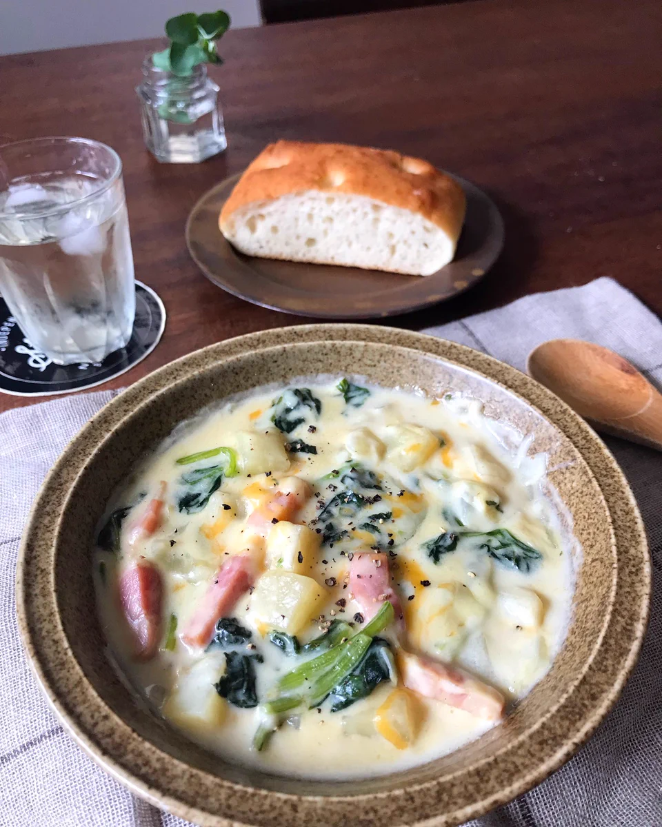 バター不要！オリーブオイルで作る『クリームシチュー』が美味しすぎる♪