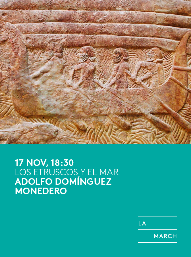 la_march_madrid's tweet photo. 🔵El enfrentamiento naval entre etruscos y griegos es uno de los aspectos de su relación con el mar. En la última conferencia de "Etruscos", Adolfo Domínguez nos hablará sobre la faceta marinera de esta civilización. 

A las 18:30h en Canal March. https://t.co/0fP6lQ89xk https://t.co/lwSUfC7dKs