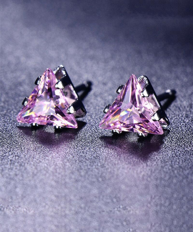 mybuzz_live's tweet photo. Triangle Stud Earring with Austrian Crystals - Pink Topaz in 18K White Gold Plated https://t.co/5IDga5ixHx https://t.co/Qs0zSUOIzI