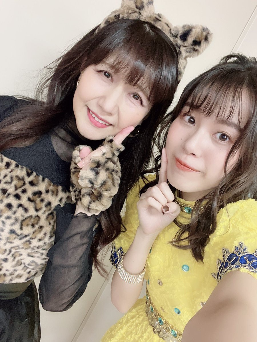 kumadaakane's tweet photo. 井上喜久子さんと🌟

いつもお優しくてほわほわしている
きくこさん…永遠の憧れです…♡

 #NonFesハロパR  #NonFes https://t.co/9p3cmFE5qB