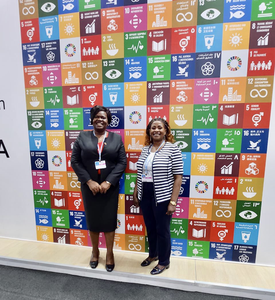 gladyswanga's tweet photo. Set for today's #Cop27 activities with my sister Governor @Wavinya_Ndeti, we have started at the SDGs as we seek to pursue water, food security among others. 

Hamjambo nyote huko nyumbani. https://t.co/jFuX4bYMcz