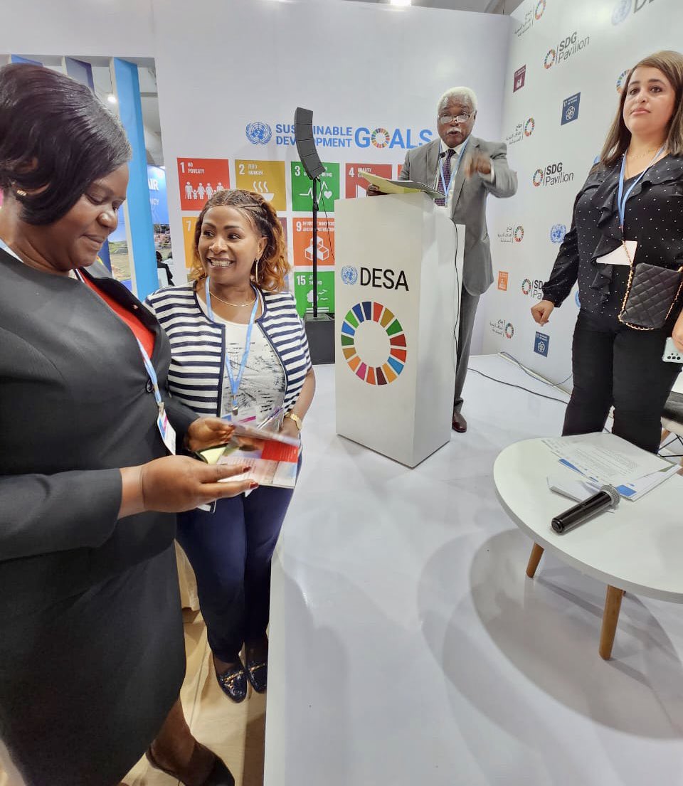 gladyswanga's tweet photo. Set for today's #Cop27 activities with my sister Governor @Wavinya_Ndeti, we have started at the SDGs as we seek to pursue water, food security among others. 

Hamjambo nyote huko nyumbani. https://t.co/jFuX4bYMcz