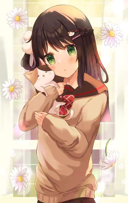猫好きの女の子 