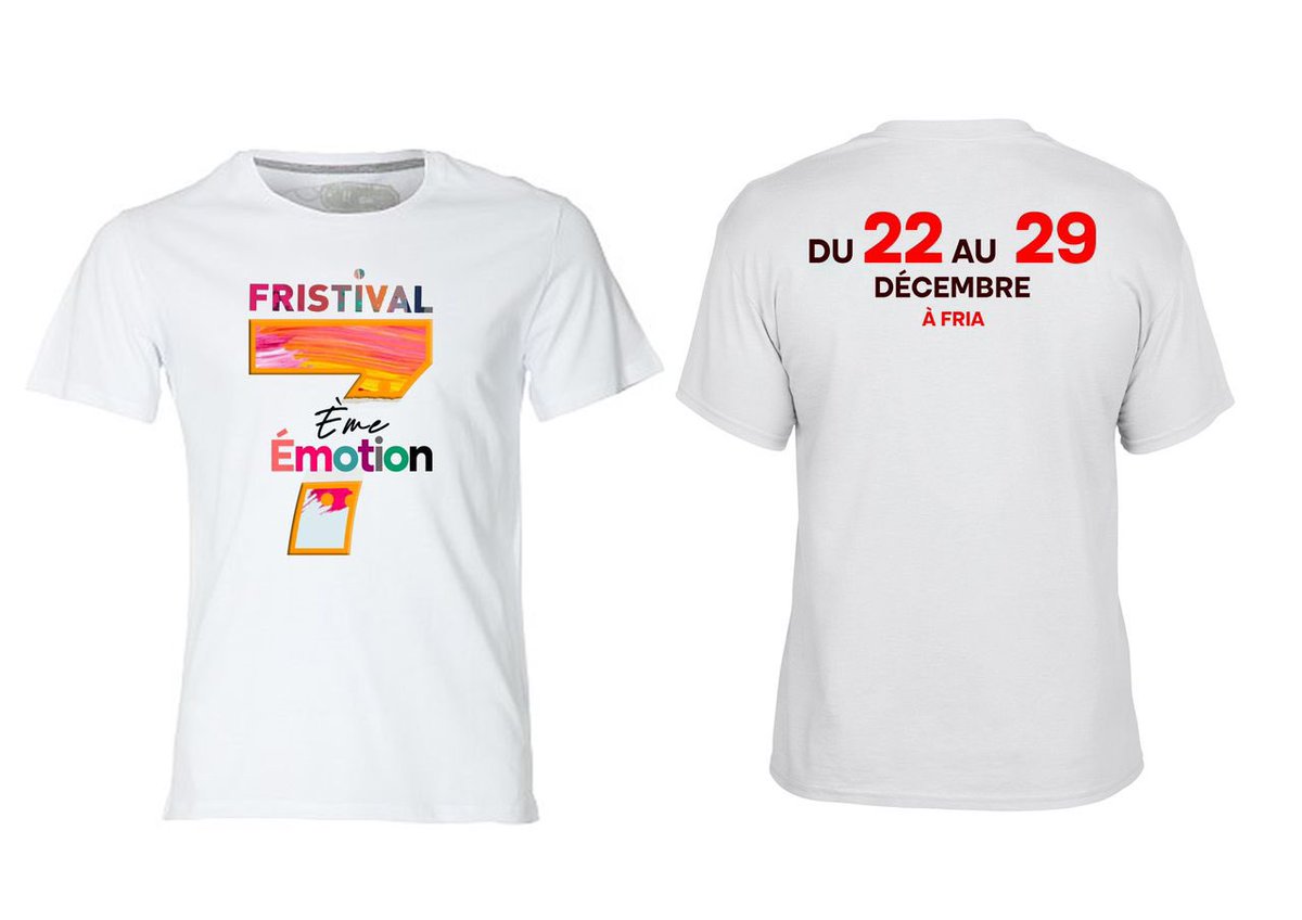 A partir du Vendredi , procurez-vous de vos t-shirts de la 7ème émotion du Fristival . Let’s Go.