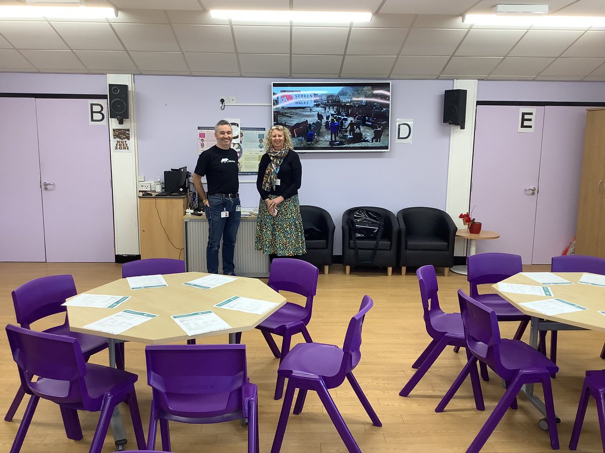 Looking forward to the <a href="/ScreenAllianceW/">Screen Alliance Wales</a> session with Rhys today about creative industries!I am sure Sixth Form learners will find this session very inspiring!Great to see <a href="/JackyjonesLlan/">Jacqueline Jones</a> too!Thanks to all and our Sixth Form team and for organising this session!