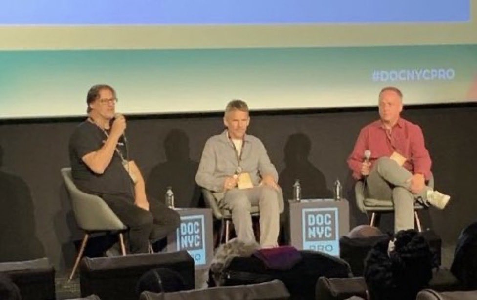 Thanks to ⁦@DOCNYCfest⁩ who hosted Ethan Hawke, ⁦@dargott⁩ and I on an Editing Day panel discussing The Last Movie Stars.