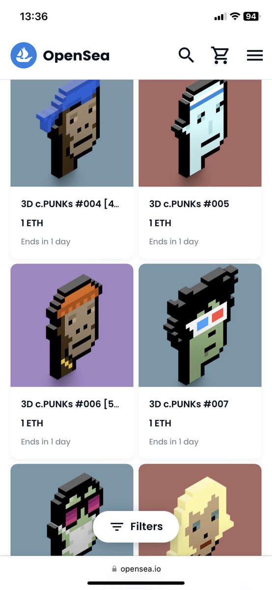 gladenko's tweet image. My limited mini COLLECTION Famous CryptoPUNKS in 3D - LIMITED COLLECTION #101 for collectors and holders #cryptopunks #artnft #nftart #nftpunks #CryptoPhunks #punksnft #nftcommunity #nftcollector #NFTcollections #nfts #1eth #nftart 
SUPPORT COLLECTIONS 
|
opensea.io/collection/3d-…