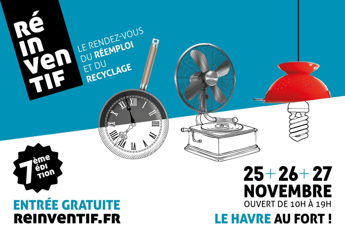 Tout se transforme ! 👍 Le @FORTtourneville accueille le rdv annuel du réemploi et du recyclage : le Salon Réinventif. ♻️ Cet événement s'inscrit dans le cadre de la semaine européenne de réduction des déchets. 📅 RDV du 25 au 27/11 ! ➡️ INFOS : lehavre.fr/agenda/reinven…