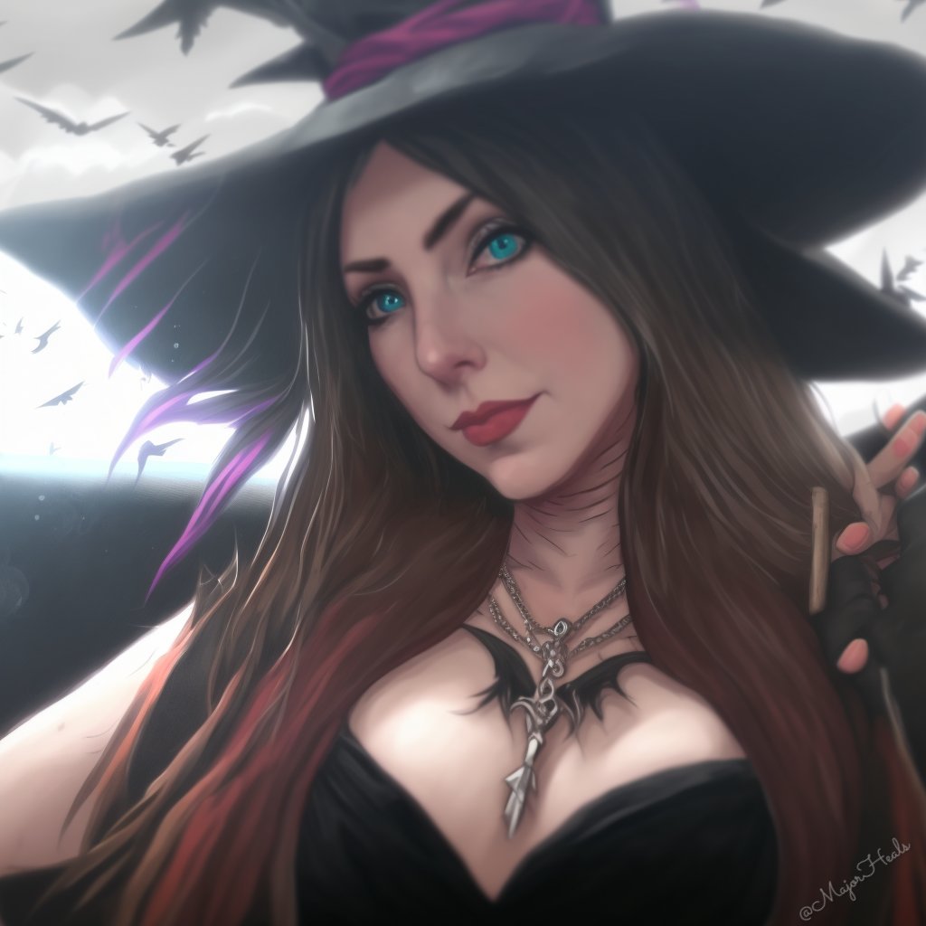 Majorheals's tweet photo. Is this what you asked for ?

#Metaverse 
#witchwoman
#digitalart 
#artwork 
#beautifullady 
#Magic https://t.co/VQHUG62I4n