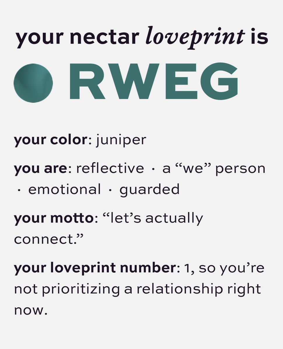 It's the second time I've gotten a shade of green from quizzes like this. I wonder if I'll ever be able to get a shade of blue.