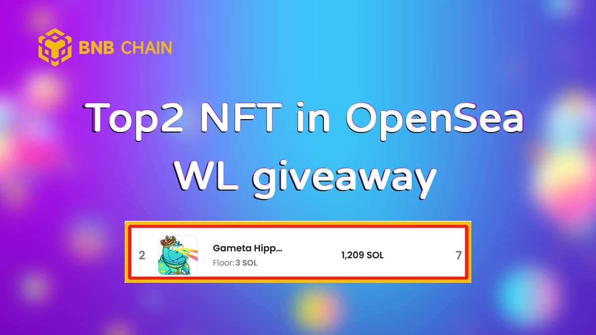 Top #NFT in #Opensea!
The best time to invest in NFT is a year ago
Then now!!!!
✅Join :discord.gg/SmssWuUnfh
✅RT &amp; Like,Tag 3 friends
✅Screenshot and send it to our discord

🏆Pick 1
🏆Free mint
🏆Lucky Hippo（With 90% chance of getting WL）
#BNBChain #Giveaways
