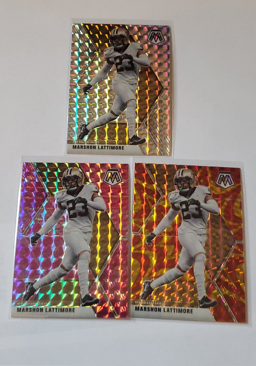 ISellCards2U's tweet photo. 2020 Mosaic Marshon Lattimore Silver/Pink/Gold🔥🔥🔥

$4.50 PWE FREE SHIPPING! 💯

@HobbyConnector @linkmycard @CollectTheGame @HiveCards @collectorconn19 @Hobby_Connect  @MDRANSOM1 @CardboardEchoes https://t.co/T1wcWElPdf