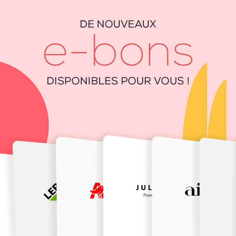 LyfPay's tweet photo. Bonne nouvelle du lundi : de nouvelles enseignes sont désormais disponibles en e-bons dans Lyf Pay !
@leroymerlinfr, @AUCHAN_france @JulesetJenn… faites votre choix (et des économies) !
#bondachat #cadeau #offre #retail https://t.co/EjZWmdM9Am