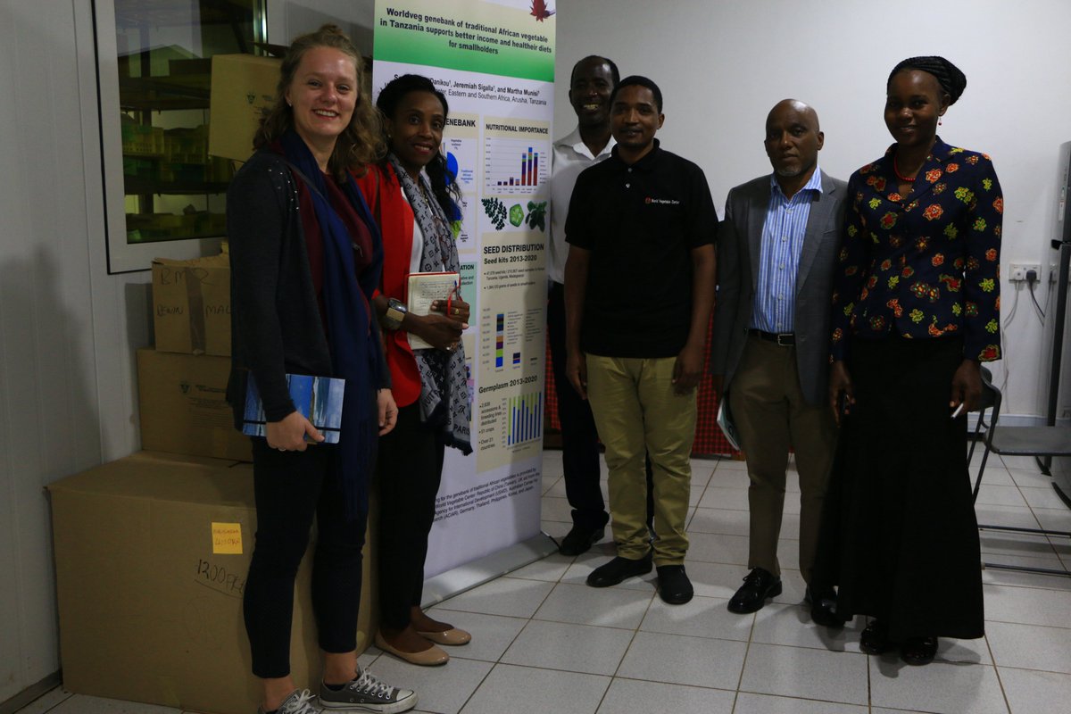 MNjumali's tweet photo. Study visit by the team from @GAINalliance for improved nutrition (GAIN TEAM) from Dar es salaam head office @WorldVegCenter Arusha. The team commented to be impressed by the activities done @WorldVegCenter specifically the youth incubation program @TanzaniaViable.
@RugalemaG https://t.co/b4ApFnul43