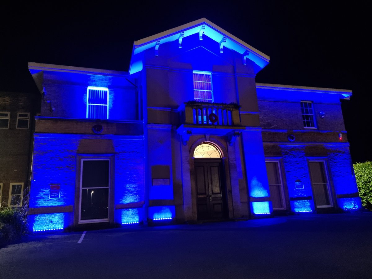 Balderton Hall will be lit blue today in support of World Diabetes Day, a cause close to our hearts. 
The day falls upon the anniversary of the birth of Sir Frederick Banting who co-discovered insulin in 1922.
This years theme is "Education to Protect Tomorrow" #diabetesday