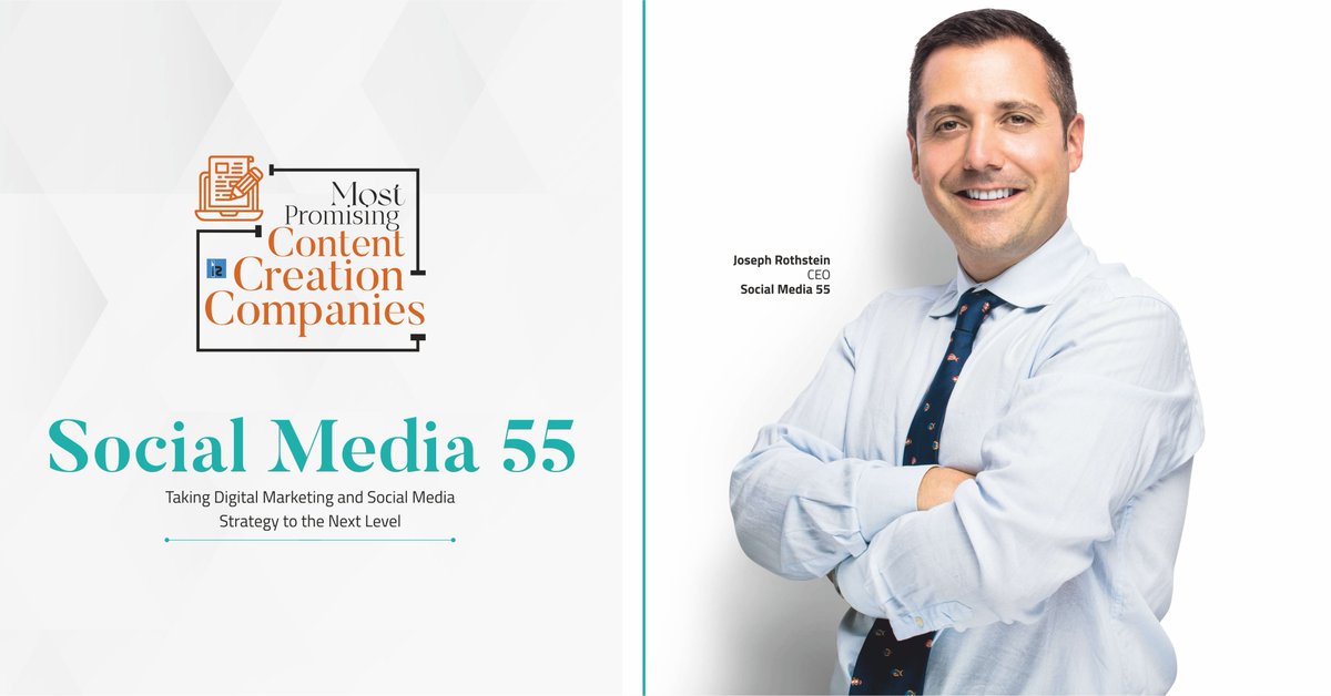 Insights Success (@insightssuccess) on Twitter photo #JosephRothstein is the CEO of <a href="/SM55inc/">Social Media 55</a>.
This company provides digital marketing services like omnichannel content creation, social media marketing, website design and development, SEO, AdWords, and many more.
Read More: cutt.ly/jMxjggt #JosephRothstein is the CEO of <a href="/SM55inc/">Social Media 55</a>.
This company provides digital marketing services like omnichannel content creation, social media marketing, website design and development, SEO, AdWords, and many more.
Read More: cutt.ly/jMxjggt