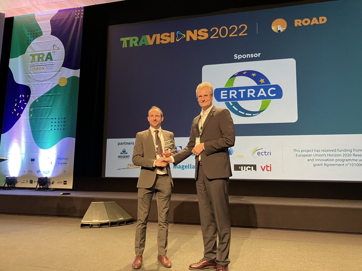 ERTRAC_EU's tweet photo. 🏆Congratulations to the young researchers winners of the @TRAVisions awards for Road Transport. 🚲🚘ERTRAC is proud to sponsor the competition to encourage our young researchers! 🔬Key topics of road safety, automation, sustainability, circular economy #TRA2022 https://t.co/z7nvpkKtXr