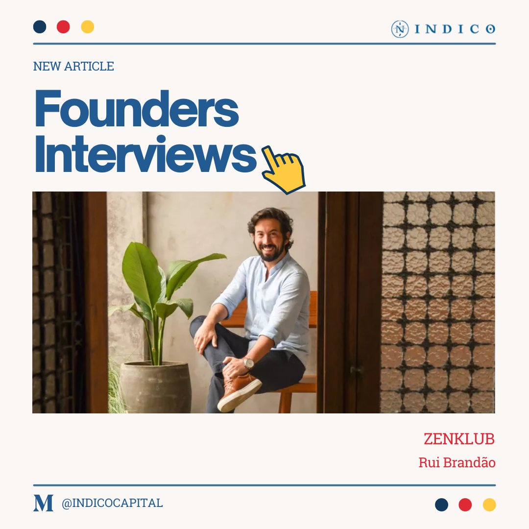 There is a new Founders Interview out now, this time featuring Rui Brandão of Zenklub! 👀

You can read it at the link below:
indicocapital.medium.com/founders-inter…

#FoundersInterview #mentalhealth #venturecapital #founder