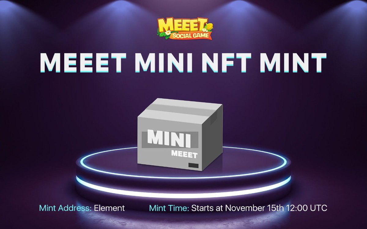 MEEETOfficial's tweet photo. 📣📣MEEET MINI NFT Purchase Tutorial
We have new tutorial about MINI NFT Purchase method, you can check here for details: https://t.co/W38LaVwN1o https://t.co/wOQaMfVDwJ