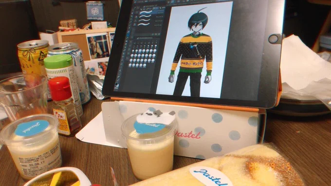 クソダサセーターV3男です 気が狂っていた時につわぶきさんとコラを作りました 
