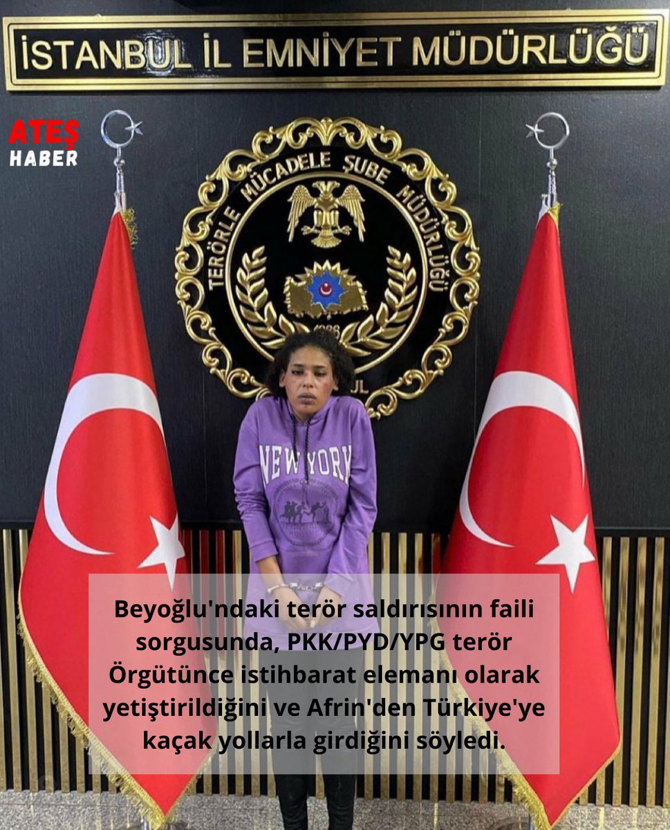ateshabernet's tweet photo. Beyoğlu'ndaki terör saldırısının faili sorgusunda, PKK/PYD/YPG terör örgütünce istihbarat elemanı olarak yetiştirildiğini ve Afrin'den Türkiye'ye kaçak yollarla girdiğini söyledi.
#istiklalcaddesi #istiklal #cadde #istanbul #taskim https://t.co/kAl2OpaxvW