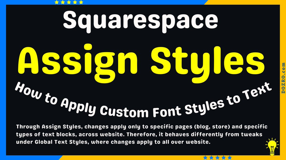 dozrocom's tweet photo. Assign Styles in Squarespace | Method of Changing Font Styles Only to Specific Text on Squarespace

→ Watch short video 🔗 https://t.co/JwB90SpoAx
→ Read article 🔗 https://t.co/VtCV45pxV0 

#squarespace #squarespacewebsite #squarespacefont #squarespacetutorial https://t.co/Indp9Frg4J
