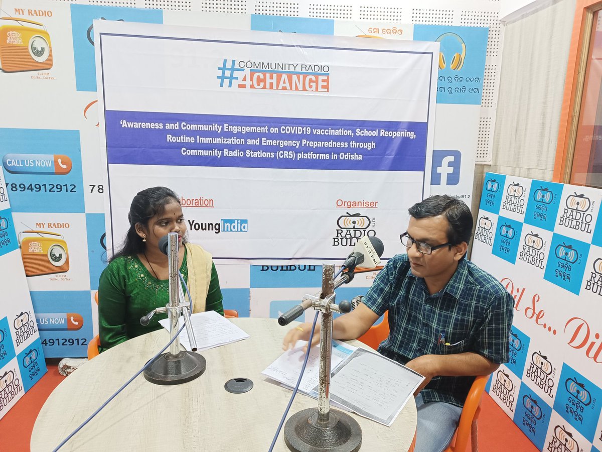 RadioBulbul's tweet photo. Panel discussion, what is #RoutineImmunization it's importance &amp; of immunization activities need of immunization @YoungIndiaIN @ShahAnsariLive @UNICEFIndia @CdpoBhadrak @niyazlive @DM_Bhadrak @chillsugata @CdmoBhadrak @MIB_India @MoHFW_INDIA @manishrathor90 https://t.co/dohEsi42FI
