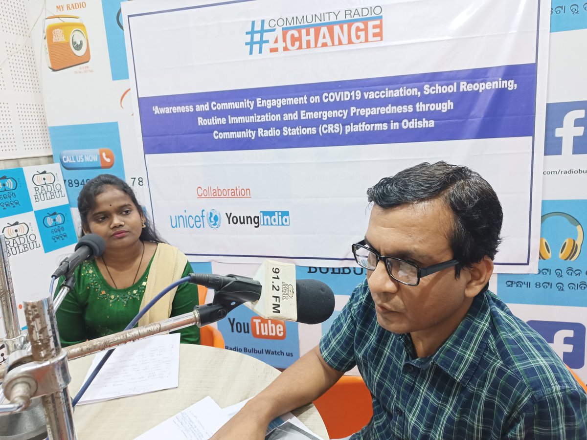 RadioBulbul's tweet photo. Panel discussion, what is #RoutineImmunization it's importance &amp; of immunization activities need of immunization @YoungIndiaIN @ShahAnsariLive @UNICEFIndia @CdpoBhadrak @niyazlive @DM_Bhadrak @chillsugata @CdmoBhadrak @MIB_India @MoHFW_INDIA @manishrathor90 https://t.co/dohEsi42FI