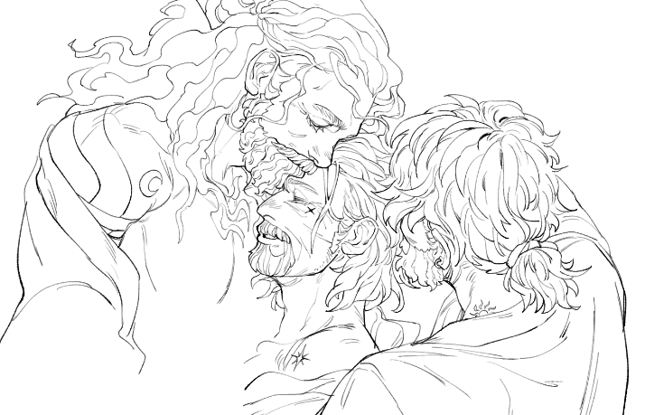 inking old sketches :) 