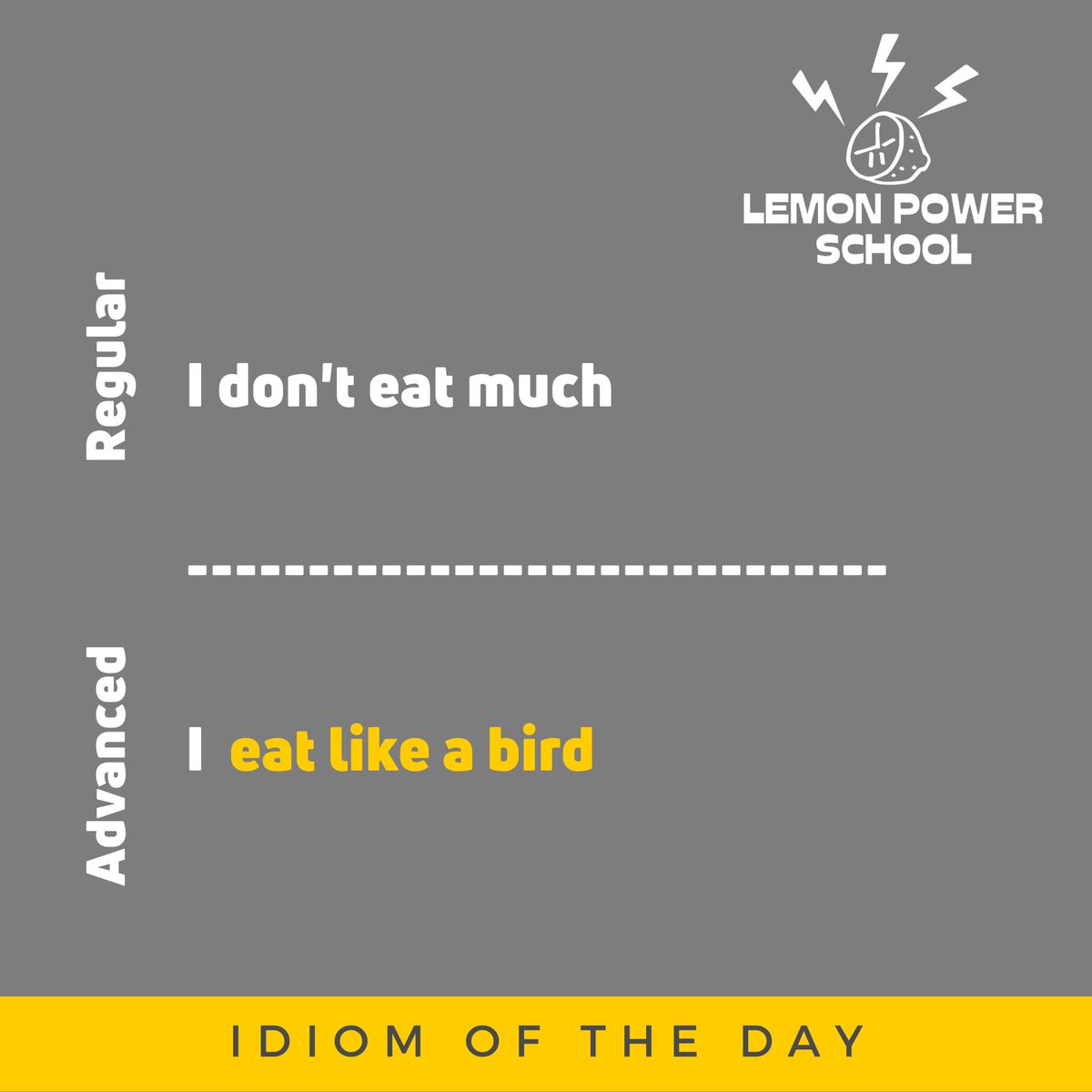 tlteducation's tweet image. 🍋⚡️🇬🇧 En nuestra sección de formación con #LemonTips de idioma, esta semana te traemos algunos consejos para pasar de un inglés básico/regular... ¡a un inglés avanzado! 🤩

Seguro que ya conocías alguna de estas expresiones... ¡incluso hay alguna que se traduce literalmente! 💪🏼