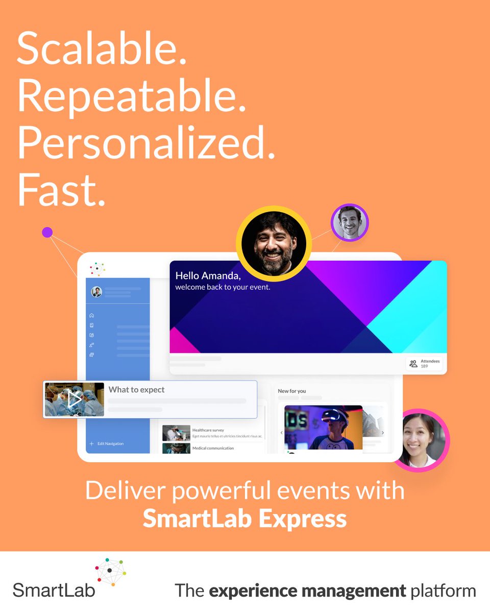 SmartLab Express is the self-service experience management platform for rapidly designing a series of events, meetings and workshops for thousands of participants. Request a demo. smartlabservices.com/smartlab-expre…